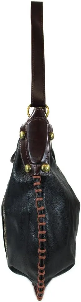 CHALA Convertible Shoulder or Crossbody Large Hobo Handbag with Keyfob -Multicolor