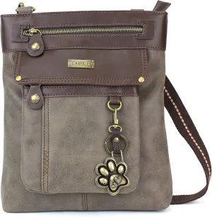 CHALA GEMINI Crossbody Canvas Gift Messenger Bag Stone Grey