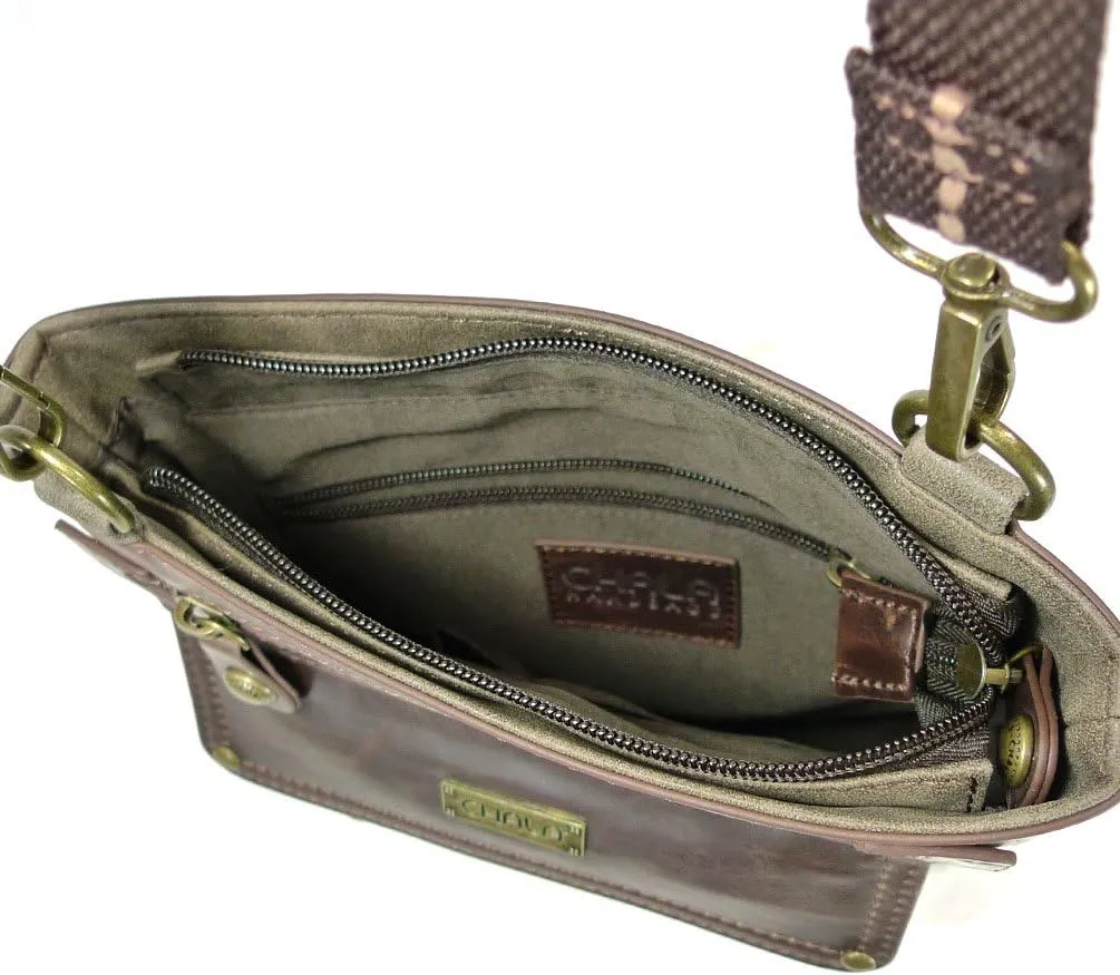 CHALA GEMINI Crossbody Canvas Gift Messenger Bag Stone Grey