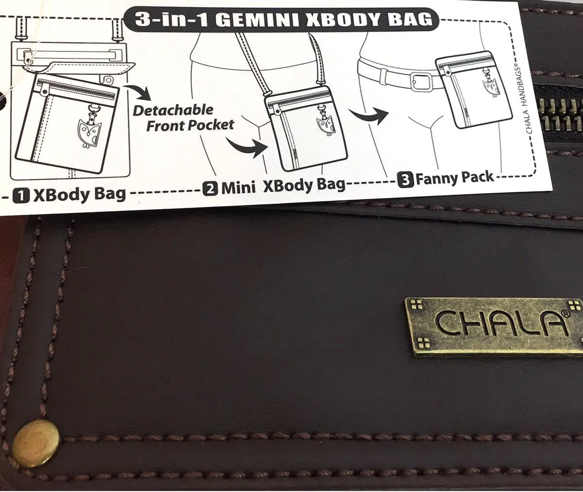 CHALA GEMINI Crossbody Canvas Gift Messenger Bag