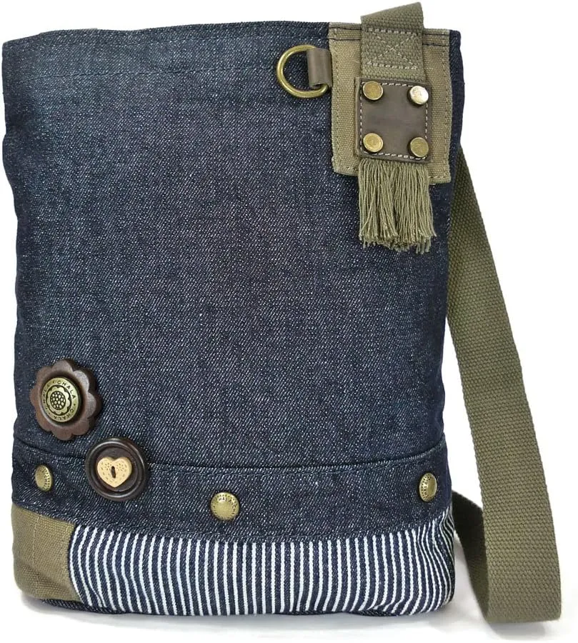 Chala Patch Cross-Body Women Handbag, Canvas Messenger Bag