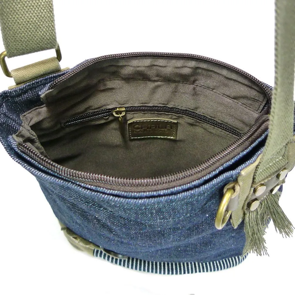 Chala Patch Cross-Body Women Handbag, Canvas Messenger Bag