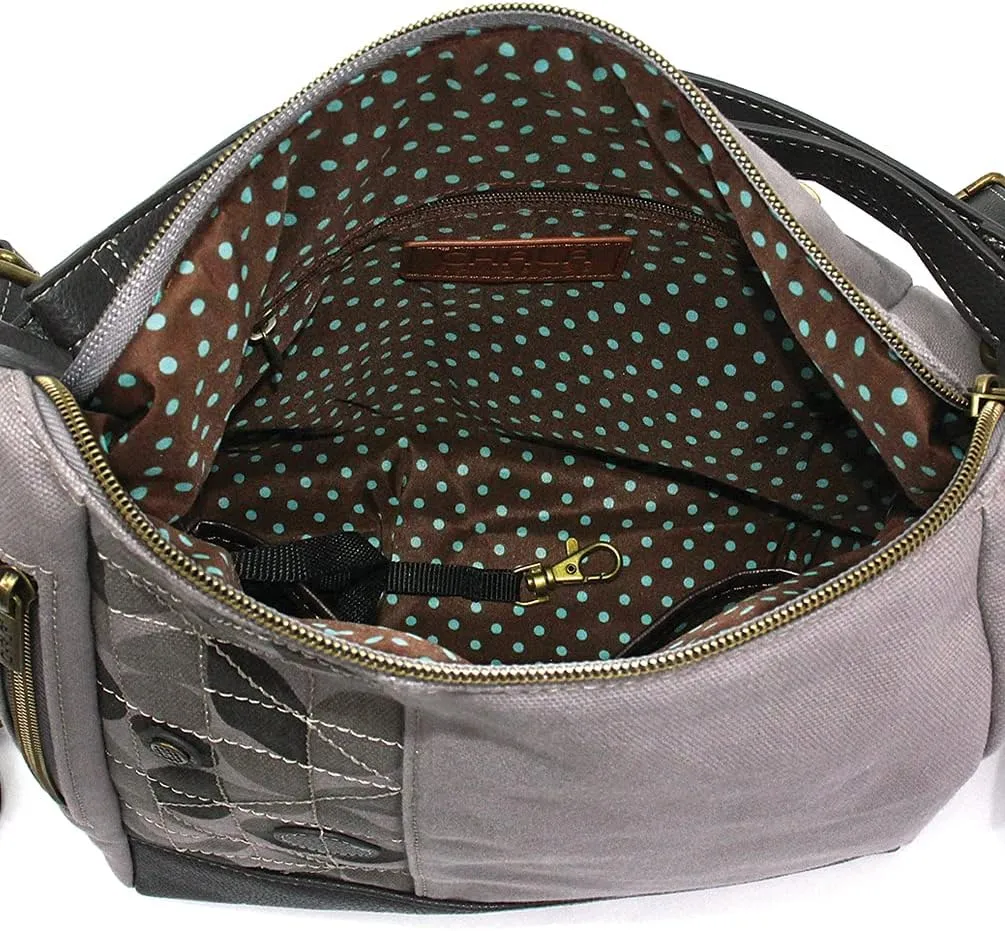 CHALA Retro Convertible Purse - Crossbody, Backpack, and Shoulder Purse - Gray