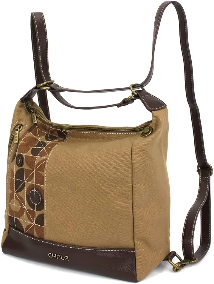 CHALA Retro Convertible Purse - Crossbody, Backpack, and Shoulder Purse - Olive