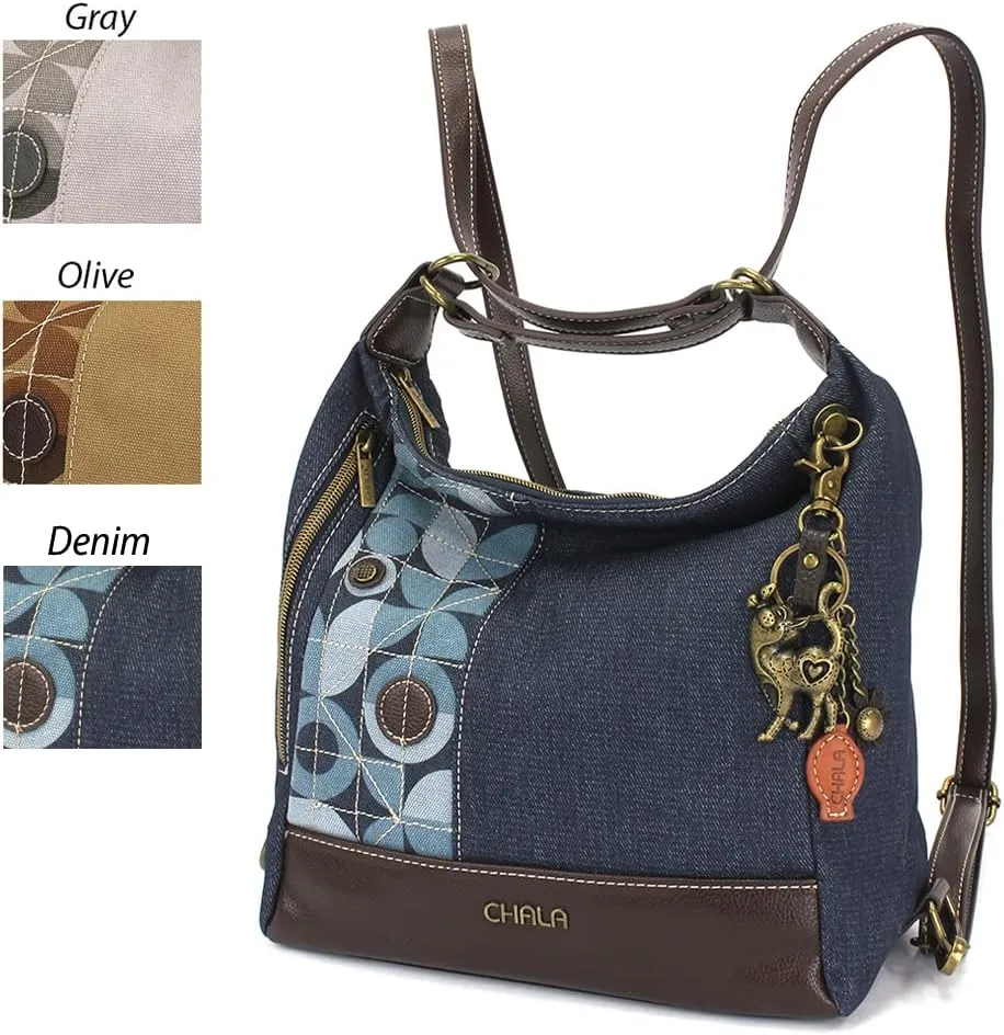 CHALA Retro Convertible Purse - Denim