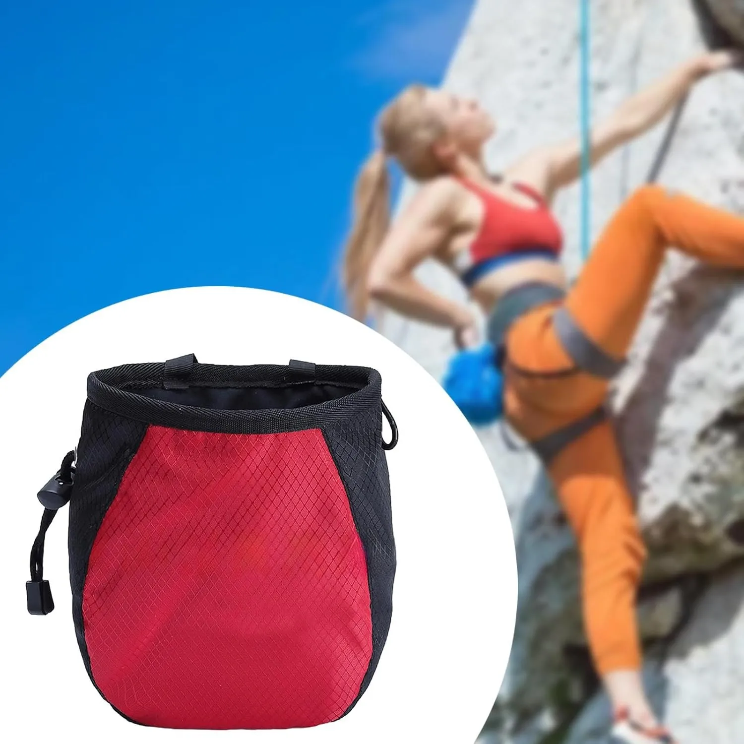 Chalk Bag Storage Pouch,Chalk Carrier Bag,Packaging for Hunting Sports Fitness Climbing