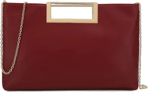 CHARMING TAILOR Fashion PU Leather Handbag Stylish Women Convertible Clutch Purse