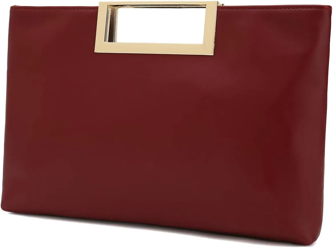 CHARMING TAILOR Fashion PU Leather Handbag Stylish Women Convertible Clutch Purse