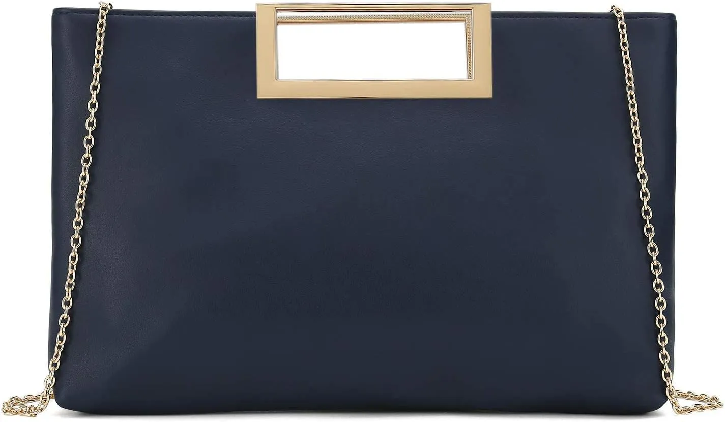CHARMING TAILOR Fashion PU Leather Handbag Stylish Women Convertible Clutch Purse