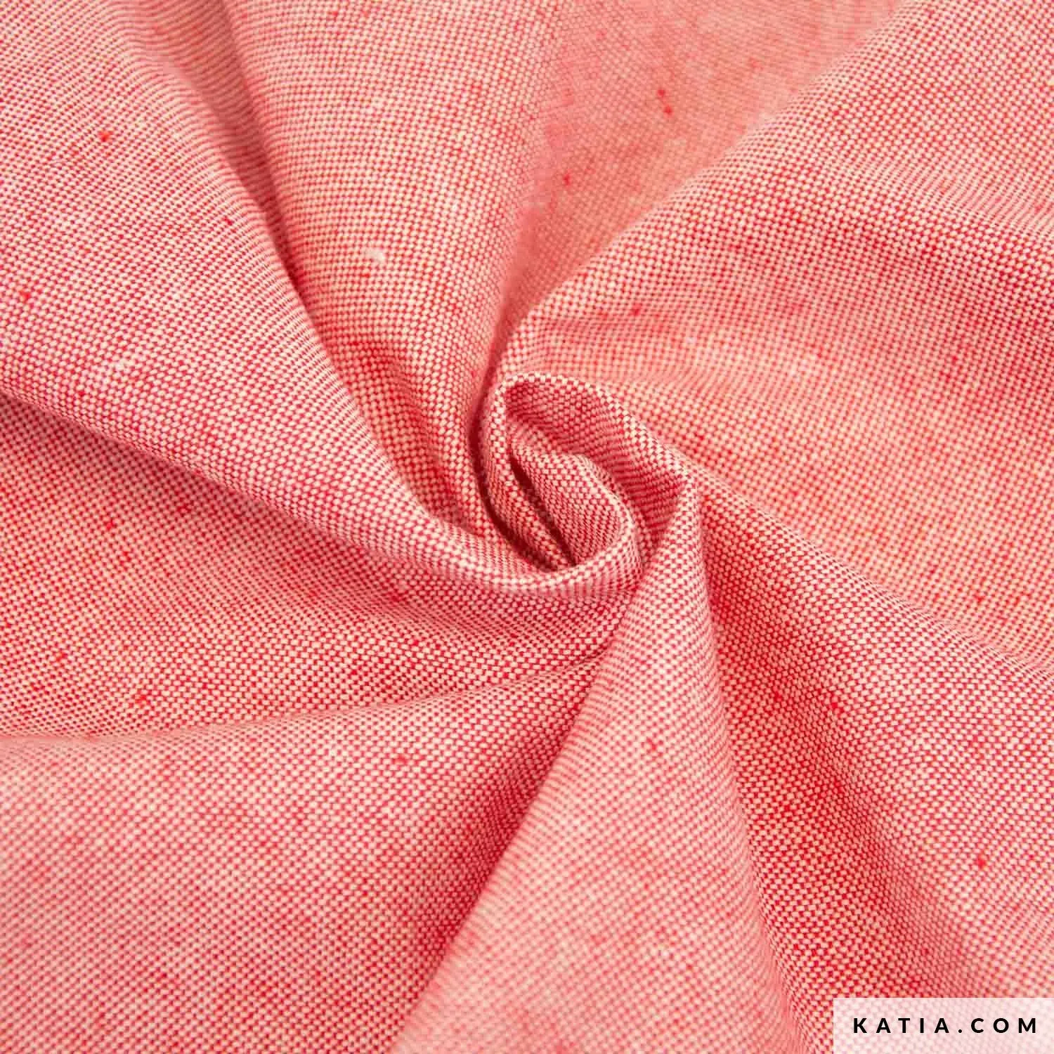 Cherry Red -  Recycled Cotton Canvas