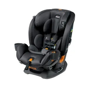 Chicco OneFit ClearTex All-in-One Car Seat, Slim Design, Rear-Facing Seat for Infants 5- 40 lbs., Forward-Facing 25-65 lbs., Booster 40-100 lbs., Convertible Car Seat | Obsidian/Black