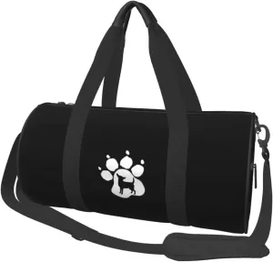 Chihuahua Dog Pet Paw Print Convertible Garment Bag with Shoulder Strap, Carry on Garment Duffel Bag for Men Women - Rolling Foldable for Travel Luggage Bags (Black)