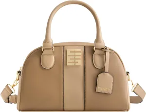 Christian Siriano New York Women's Satchel Bag Purse, Milano Bowling Crossbody Handbag with Adjustable Shoulder Strap