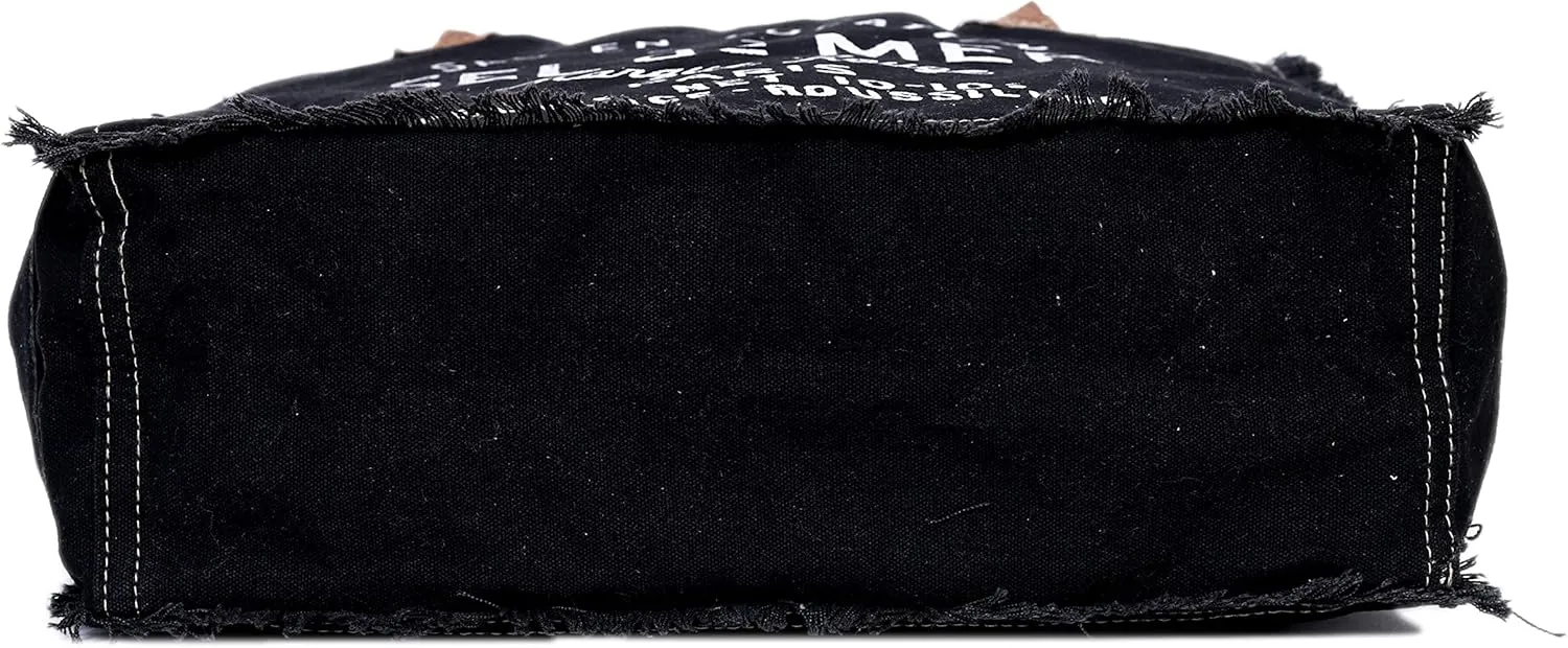 CLA Bags Sel De Mer Upcycled Canvas & Cowhide Tote