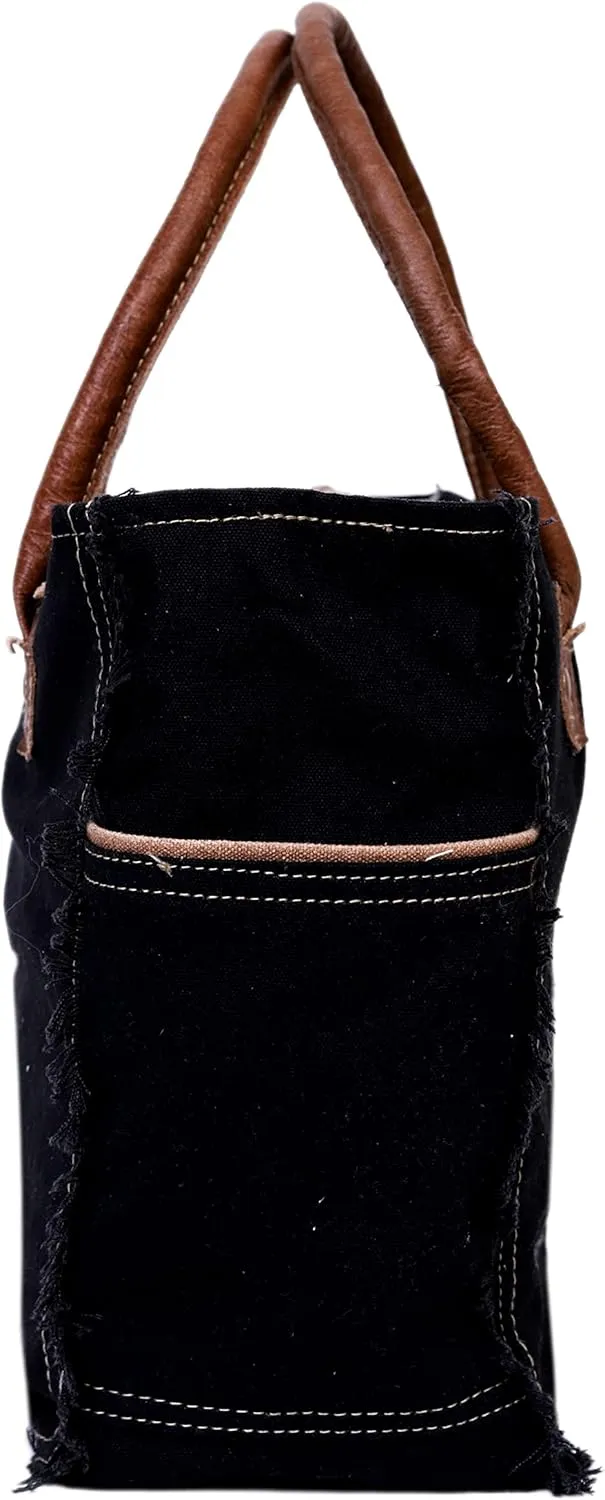 CLA Bags Sel De Mer Upcycled Canvas & Cowhide Tote
