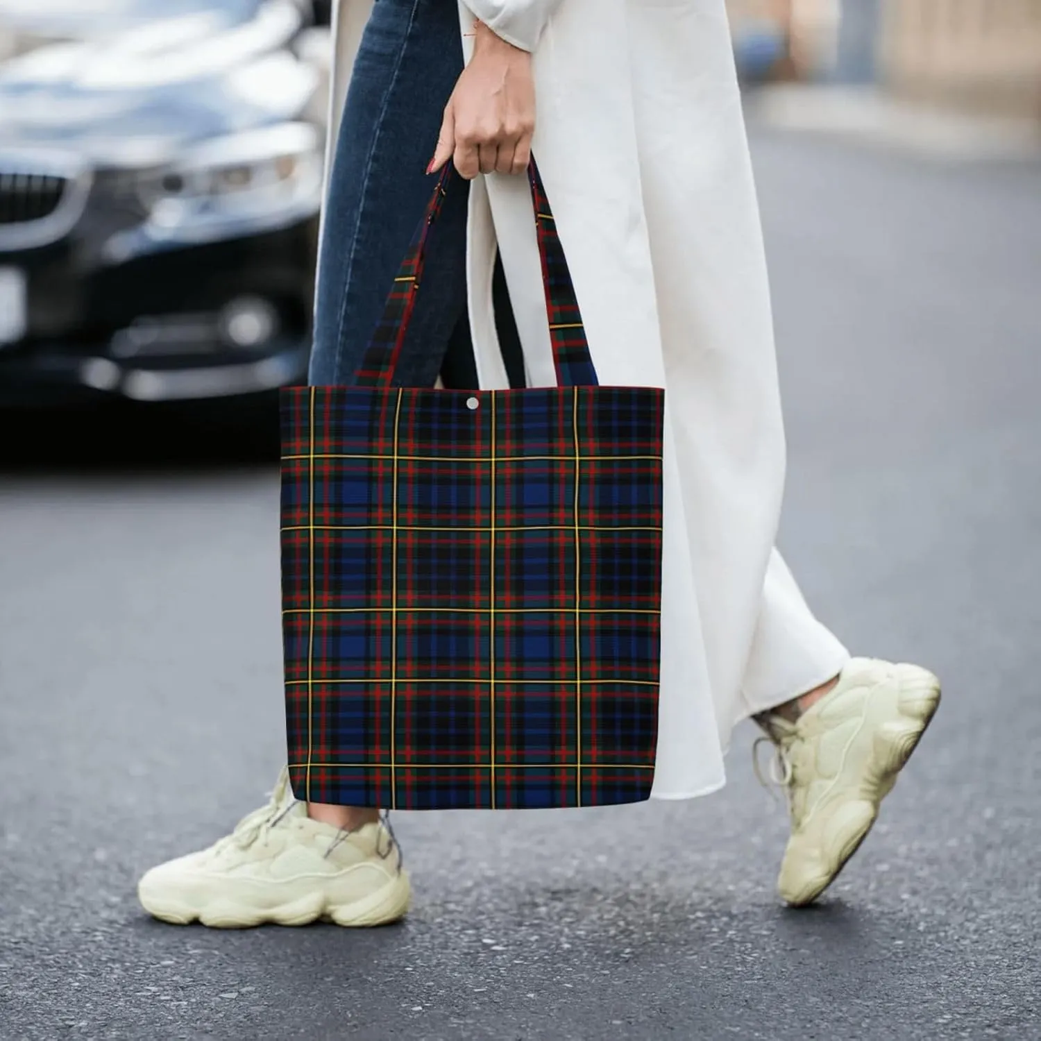 Classic Navy Blue And White Stripes horizontal striped Canvas Totes Bag Shoulder Bags Shopping Crossbody