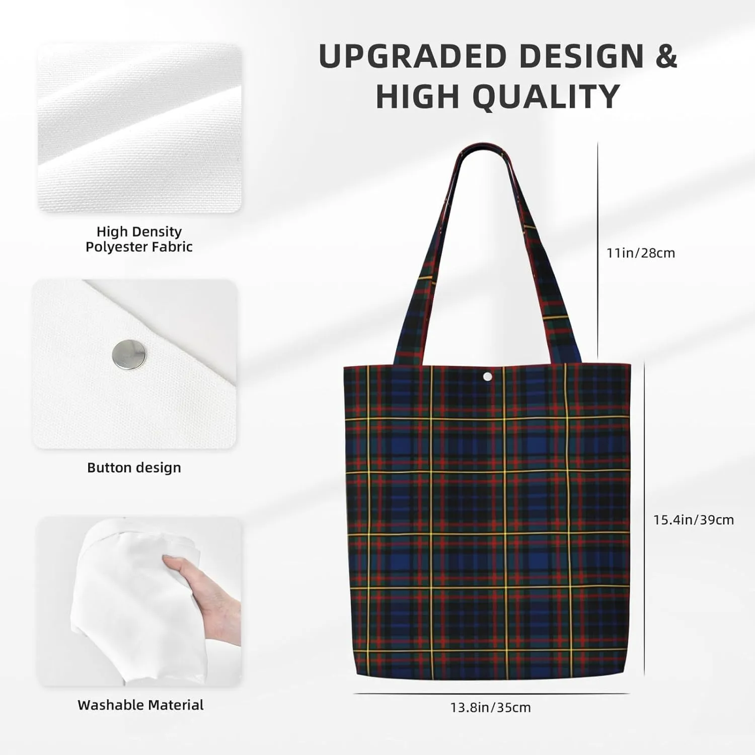 Classic Navy Blue And White Stripes horizontal striped Canvas Totes Bag Shoulder Bags Shopping Crossbody