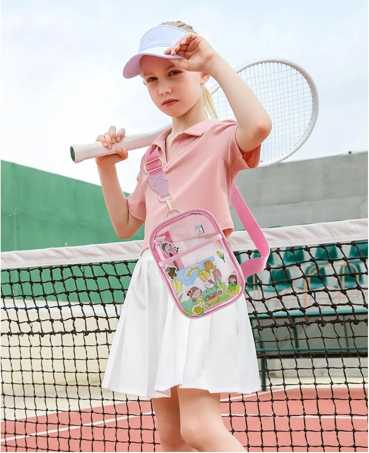 Clear Bag for Stadium Events Approved Concerts Outdoors See Through Sports Fan Handbags & Purses