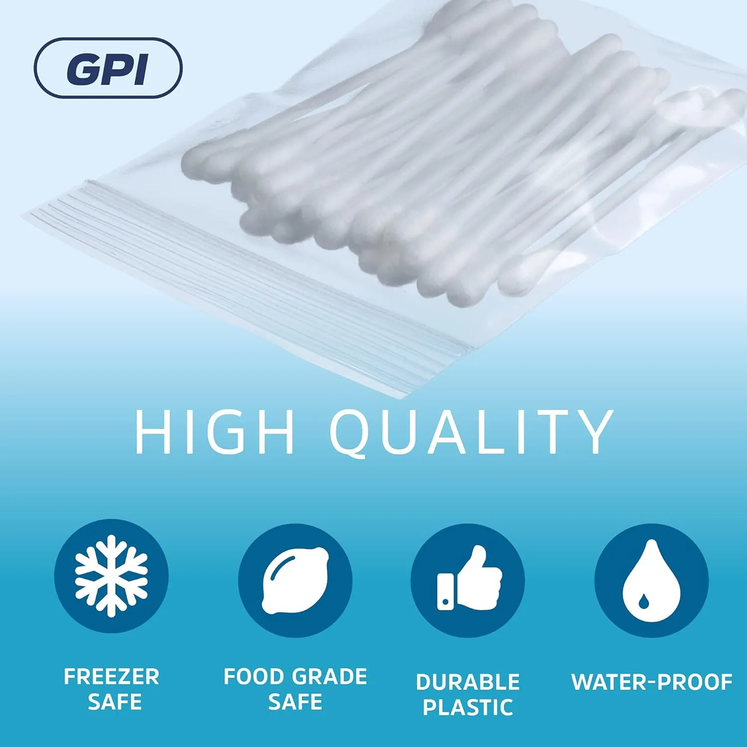 Clear Plastic Reusable Zip Bags - Bulk GPI Case of 1000 2" X 3" 4 Mil Thick Heavy Duty, Strong & Durable Poly Baggies with Resealable Zip Top Lock for Travel, Storage, Packaging & Shipping.