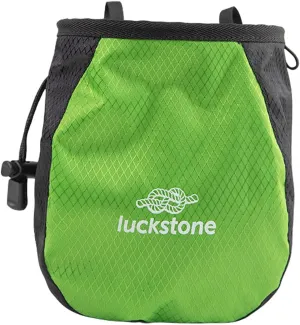 Climbing Chalk Bag Storage Pouch Adjustable Waist Belt Wrist Bush Gym Packaging Chalk Carrier Bag for Gymnastics Fitness Workout Deadlifting