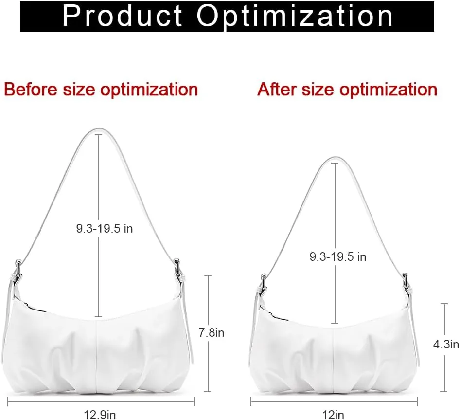 CLUCI Shoulder Bag,Purses for Women Dumpling Small Hobo Bags Vegan Leather Ladies Clutch with Adjustable Strap