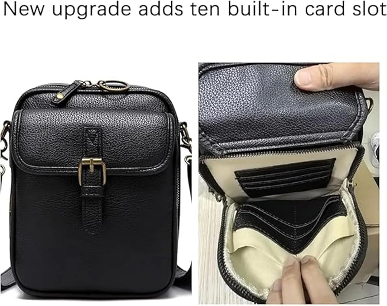 Collaboraten1 Collaborate Crossbody Leather Bag, 2025 New Urvashi Crossbody Leather Bag for Women Men