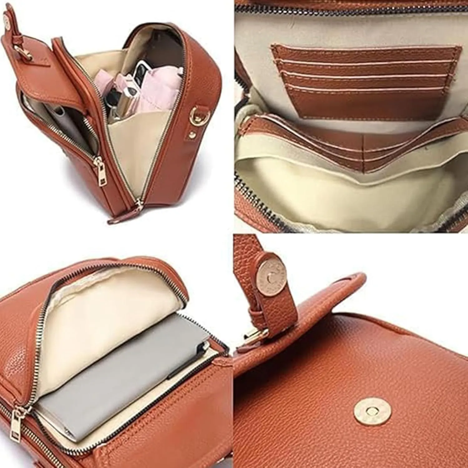 Collaboraten1 Crossbody Leather Bag, Collaborateam Urvashi Collaboration Tojoyride Anti Theft Shoulder Bags Women