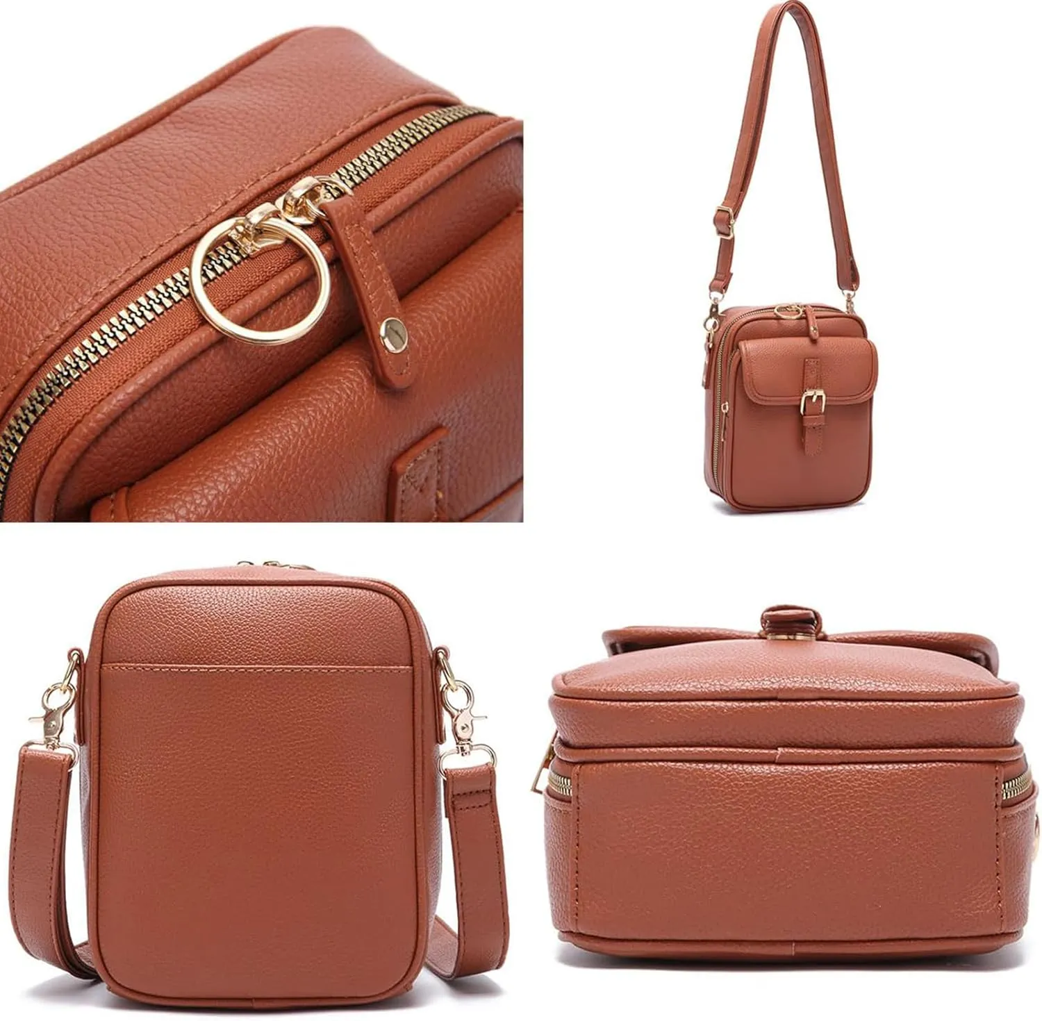Collaboraten1 Crossbody Leather Bag, Collaborateam Urvashi Collaboration Tojoyride Anti Theft Shoulder Bags Women