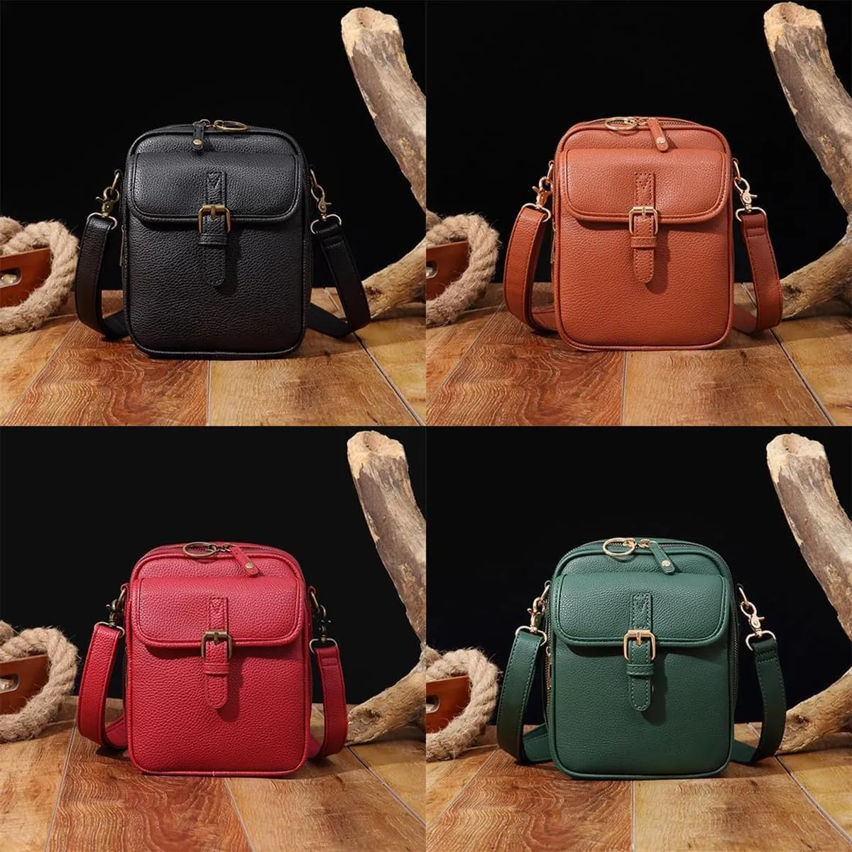 Collaboraten1 Crossbody Leather Bag, Collaborateam Urvashi Tojoyride Collaboration Anti Theft Shoulder Bags for Women