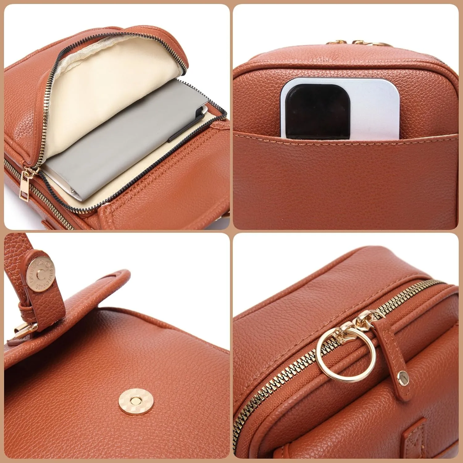 Collaboraten1 Crossbody Leather Bag, Collaborateam Urvashi Tojoyride Collaboration Anti Theft Shoulder Bags for Women