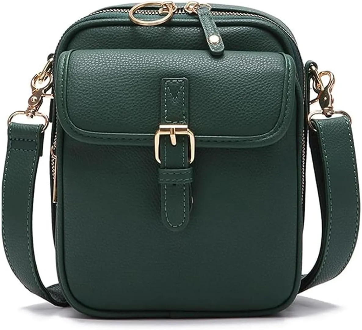 Collaboraten1 Crossbody Leather Bag, Collaborateam Urvashi Vintage Double Layer Large Capacity Anti Theft Shoulder Bags