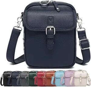 Collaboraten1 Crossbody Leather Bag, Foricpower Crossbody Bag Vintage, Travel Anti Theft Shoulder Crossbody Purse For Women