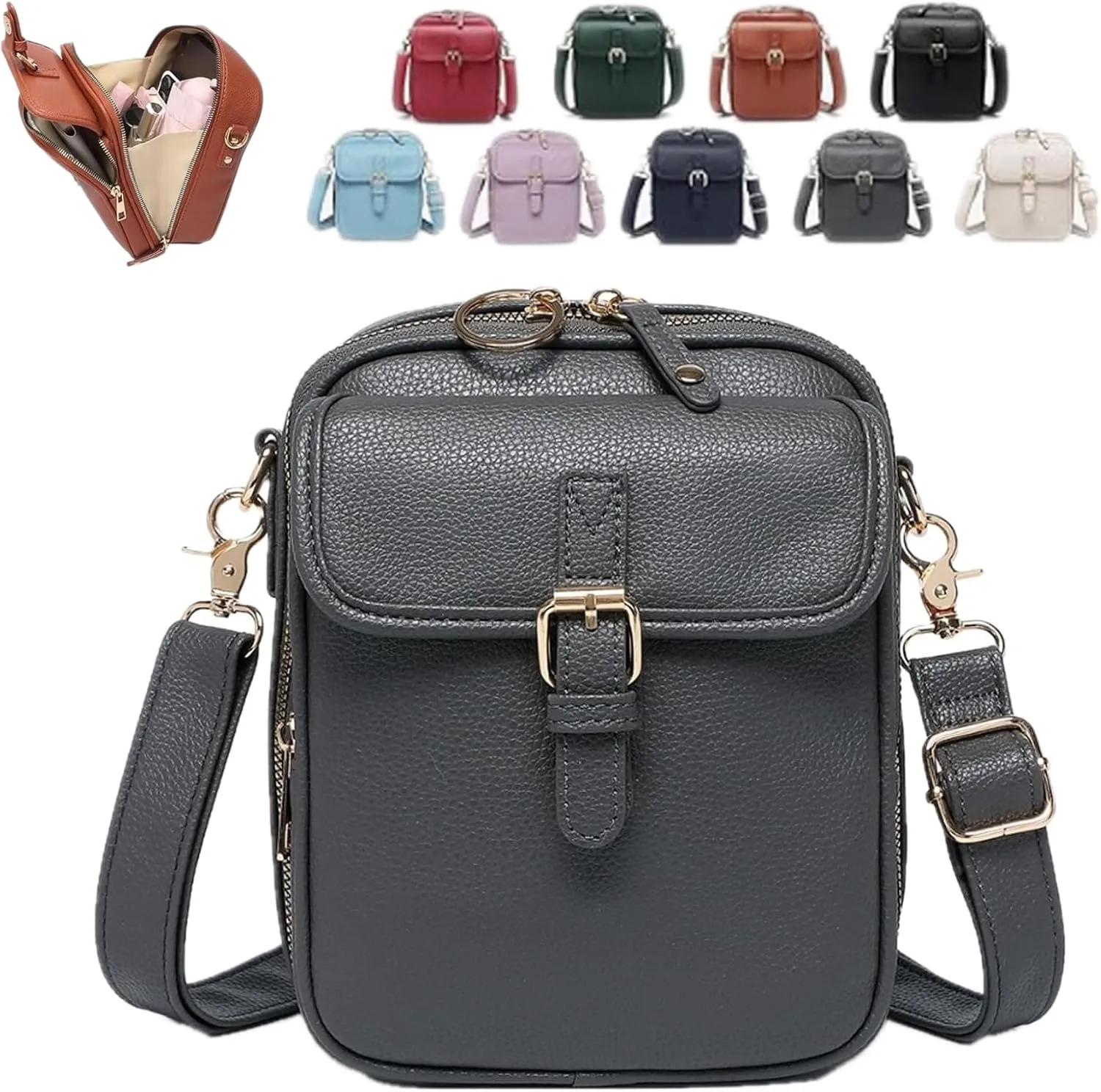 Collaboraten1 Crossbody Leather Bag, Purse Vintage Mini Messenger Bag, Urvashi Crossbody Leather Bag
