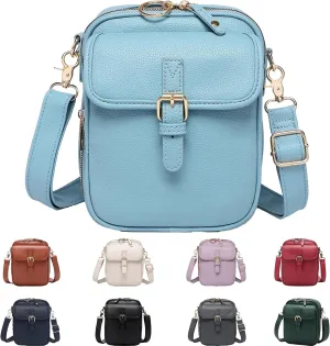 Collaboraten1 Crossbody Leather Bag, Tojoyride Crossbody Bag, Vintage Double Layer Large Capacity Mini Cross Body Bags