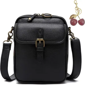 Collaboraten1 Crossbody Leather Bag, Urvashi - Luma Urvashi Retro Double-Layer Large Capacity Mini Crossbody Bags
