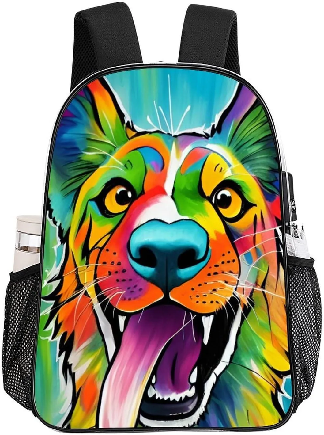 Colorful Dog Rucksacks Lightweight Multipurpose Anti-Theft Shoulder Bag Large Capacity Business Computer Bag Transparent Bag