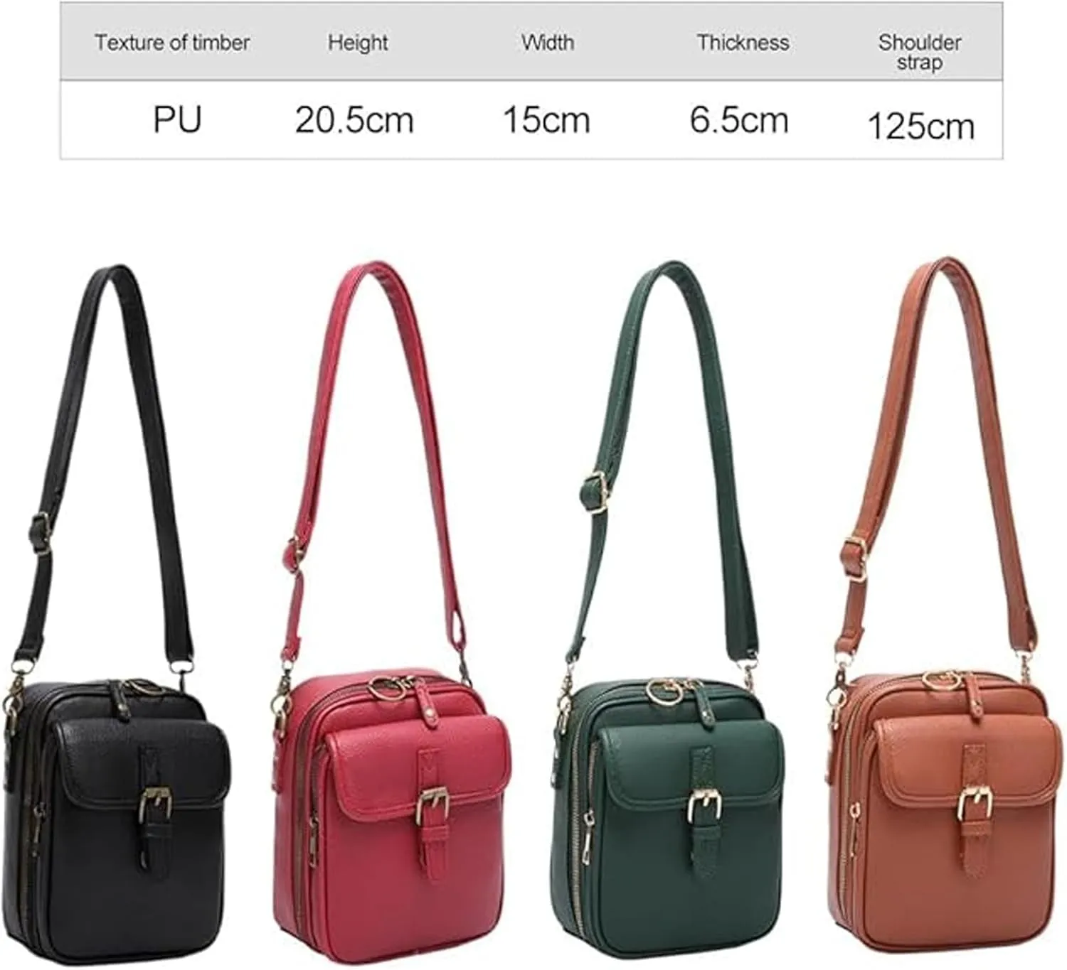 Comebybuy Purse Vintage Mini Messenger Bag, Upgrade Vintage Double Layer Large Capacity Mini Messenger Bag