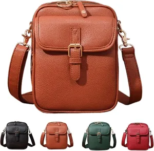 Comebybuy Purse Vintage Mini Messenger Bag, Upgrade Vintage Double Layer Large Capacity Mini Messenger Bag