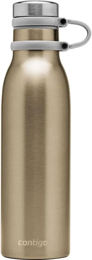Contigo Matterhorn Water Bottle with Thermalock Insulation, BPA-Free Stainless Steel Bottle with Screw Cap, Leak-Proof Drinking Bottle, Keeps Beverages up to 24h Cold/up to 10h hot, 590 ml