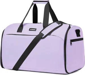 Convertible Garment Bag with Shoulder Strap, Carry On Men Women Garment Bags For Travel,2 in 1 Hanging Dress Suitcase Suit Travel Bags