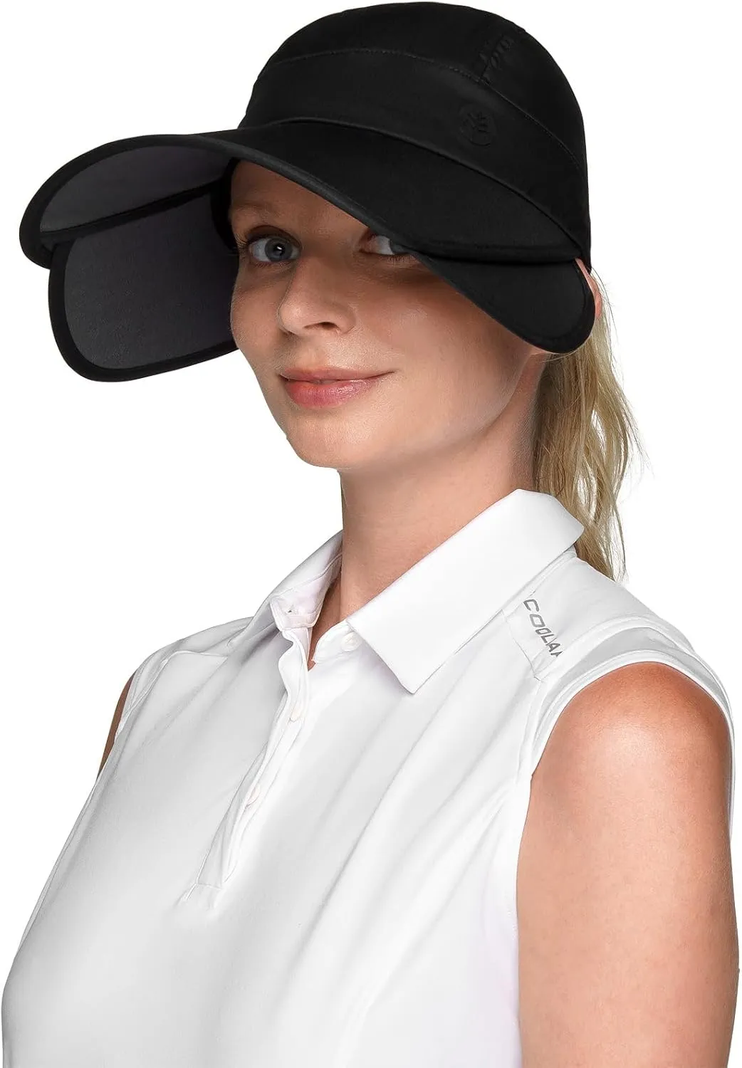 Coolibar UPF 50  Women's Olivia Convertible Sun Visor - Sun Protective