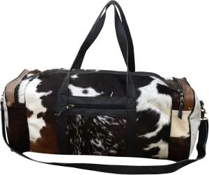Cowhide Extra Large Duffel Bag Tricolor Cowhide Bag Travel Bag Gym Bag Weekender Overnight Bag Premium Quality