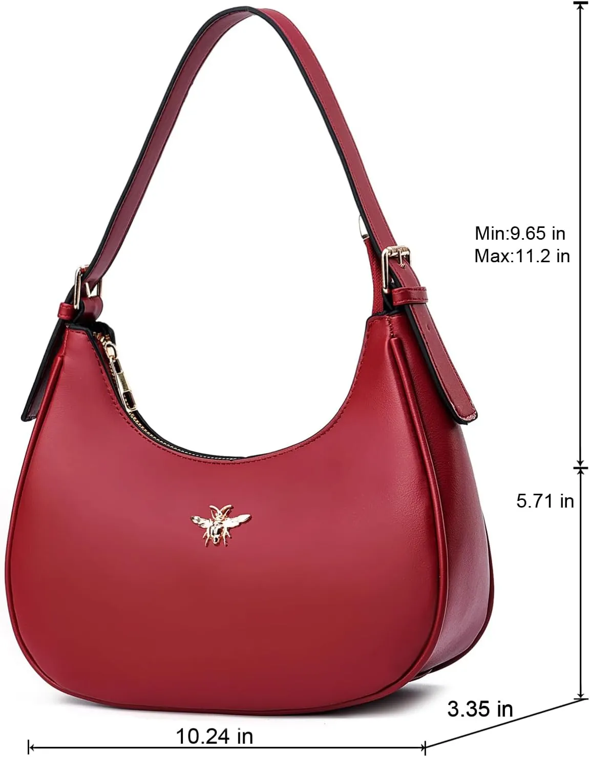 CROJUYI Small Crescent Shoulder Bags Purses for Women Retro Classic Clutch Hobo Tote Purse and Handbag Cute Crossbody Bags