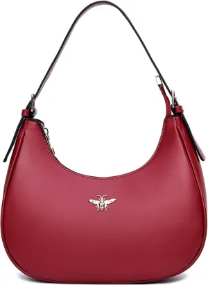 CROJUYI Small Crescent Shoulder Bags Purses for Women Retro Classic Clutch Hobo Tote Purse and Handbag Cute Crossbody Bags