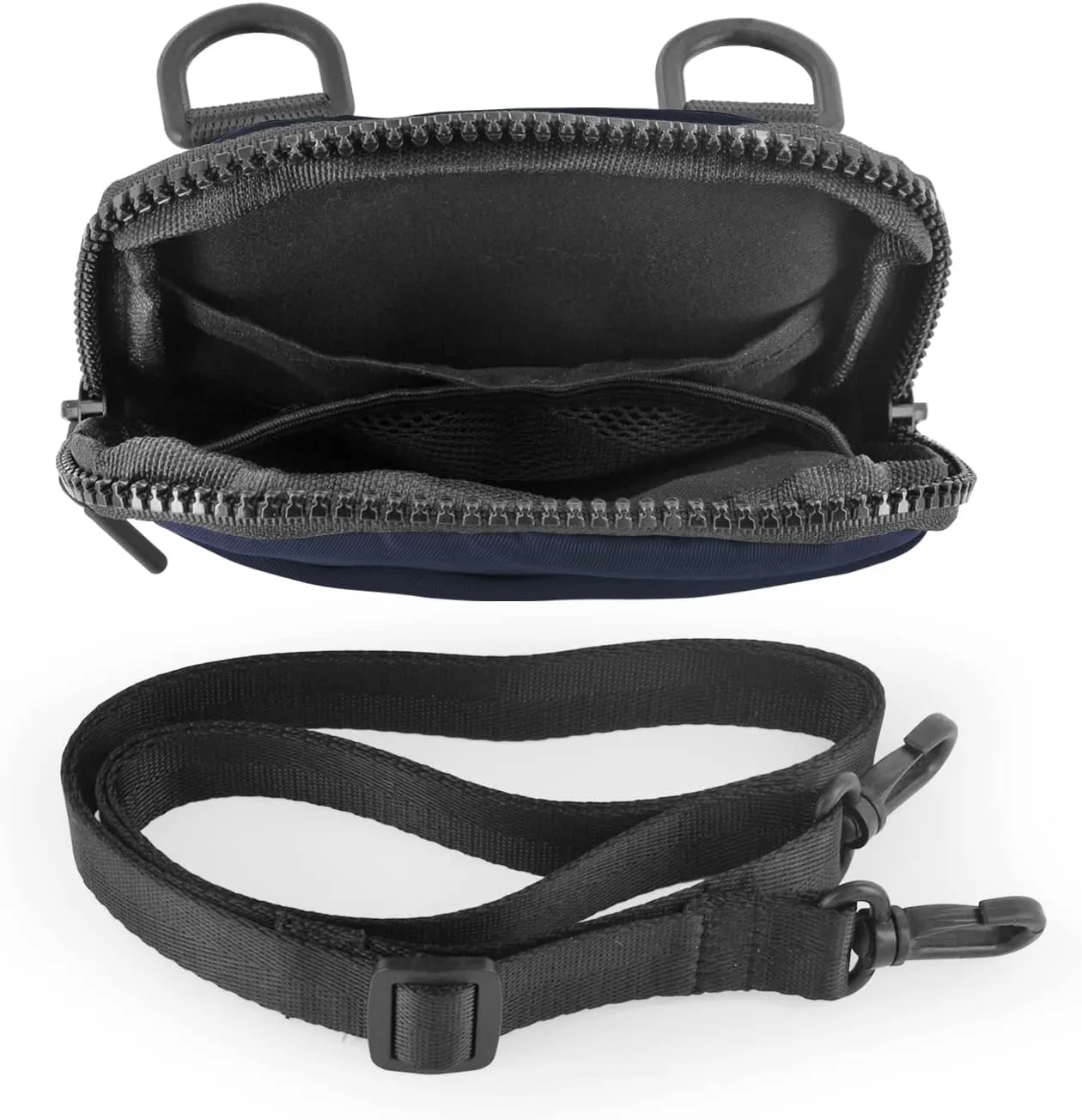 Crossbody Bag for Men & Women, Crossbody Belt Bag for Sports, Travel, Walking, Running, Hiking (Navy)