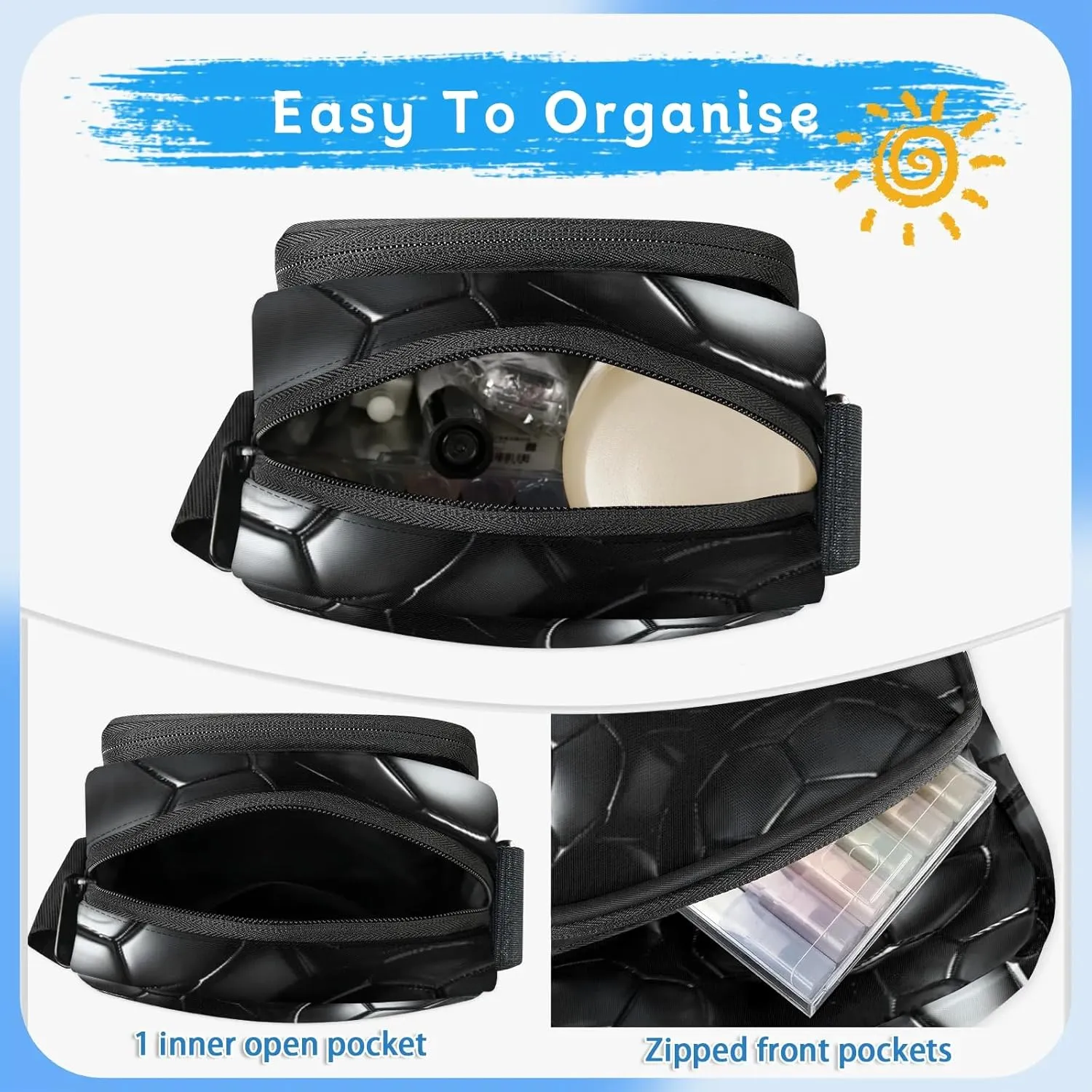 Crossbody Bag Small Sling Backpack Shoulder Bags Chest Pack Cross Body Daypack Basketball Belt Purses