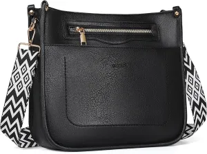 Crossbody Bags for Women 7-Pockets Purses for Women Vegan Leather Hobo Bag Shoulder Bag Handbags with Ajustable Strap