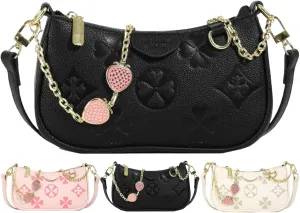 Crossbody Bags for Women Trendy Fashion Floral Pattern Casual Versatile Shoulder Bag for Daily Use Work Shopping Party