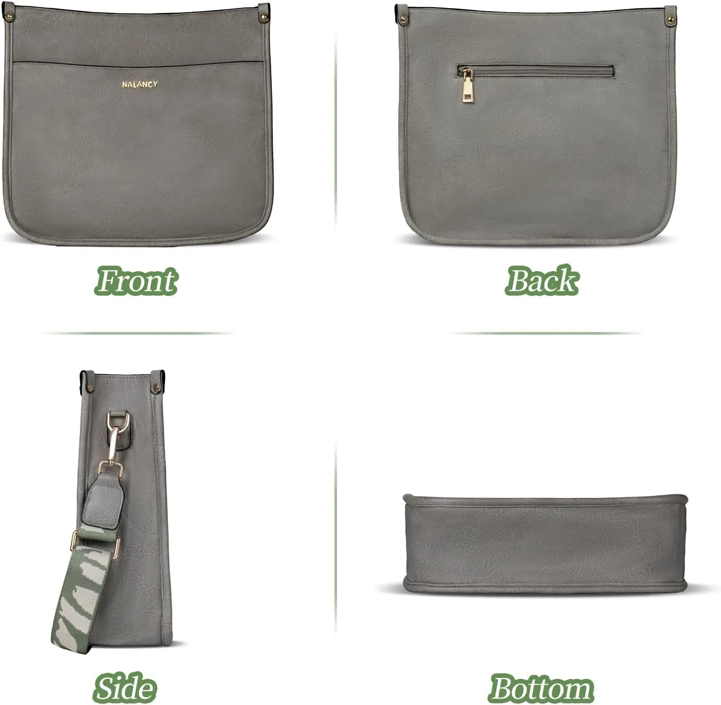 Crossbody Bags for Women Vegan Leather Hobo Handbag Fashion Shoulder Purses with Adjustable Strap