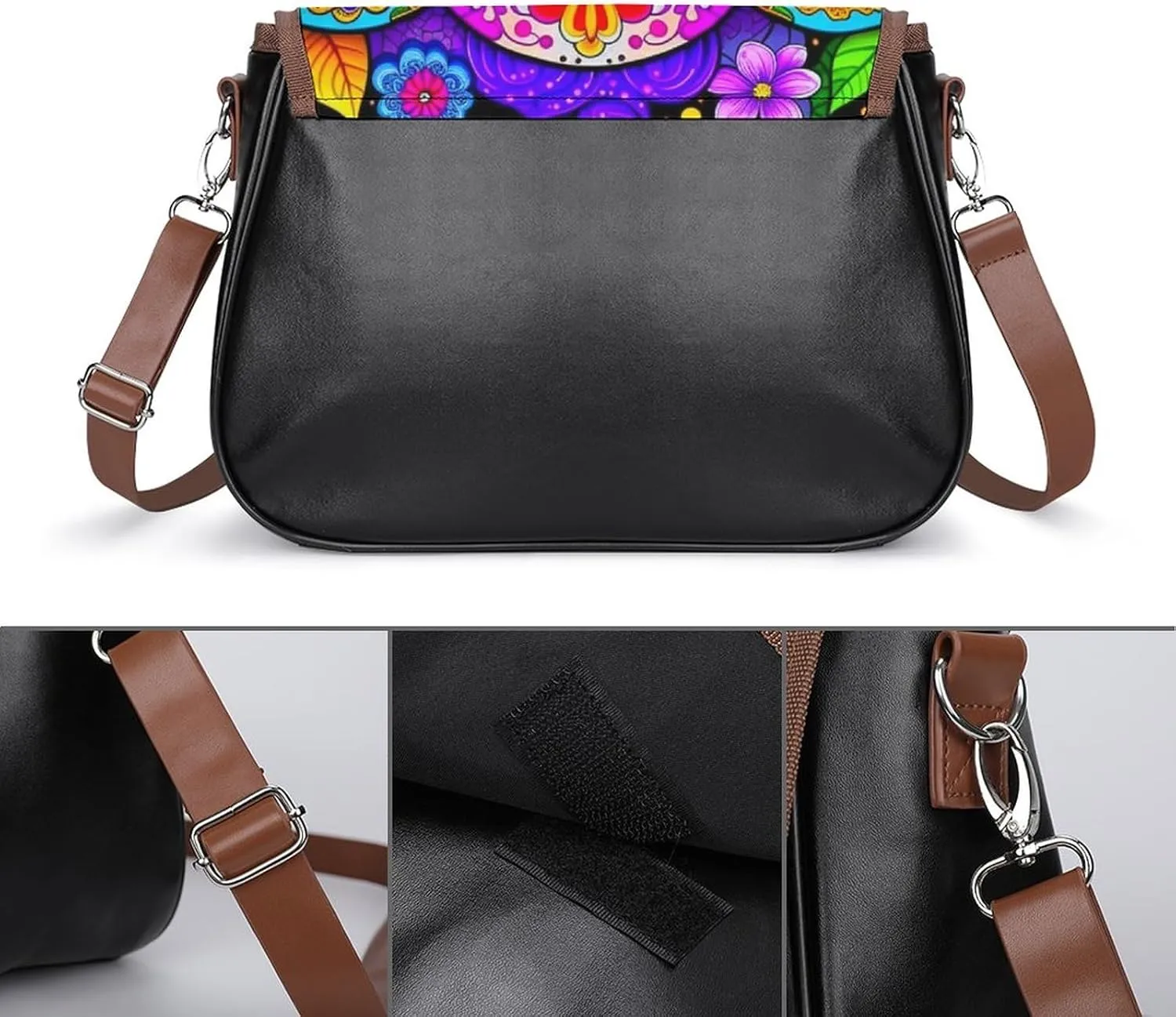 Crossbody Bags Purses Women, Lightweight Functional Multi Pocket Purse Adjustable Strap